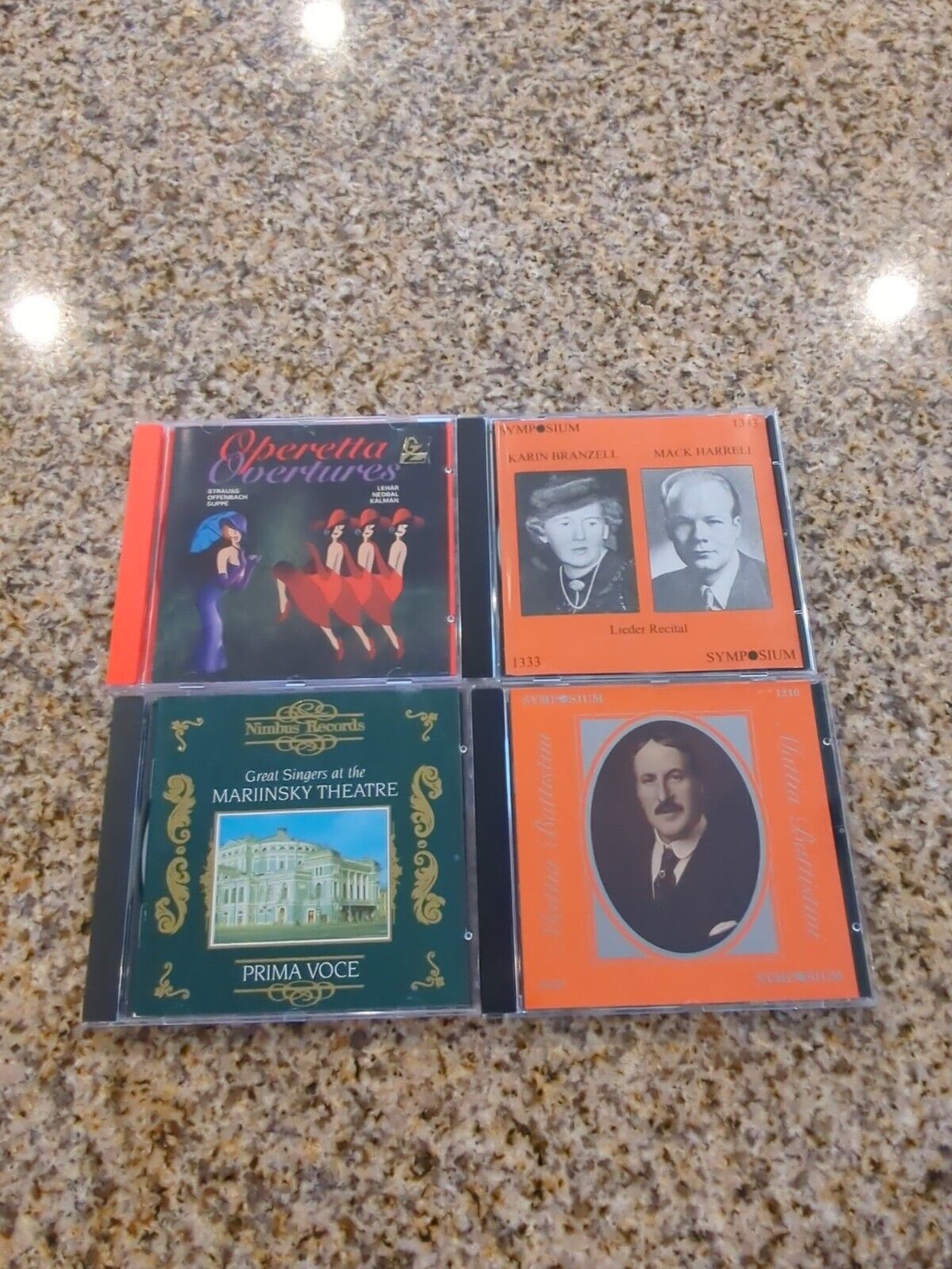 Lot of 4 Classic Opera CDs - Lot 8 Strauss Offenbach Nebal Branzell Battistini