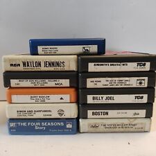 Lot of 11 Vintage 8 Track Tapes - All UNTESTED see Pics for Classic Rock titles picture