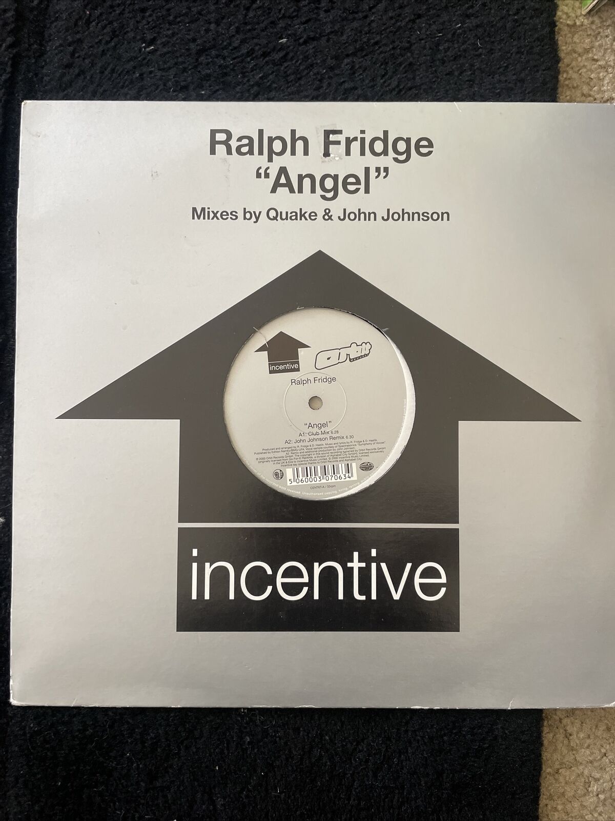 Ralph Fridge – Angel (Mixes By Quake & John Johnson) 12” Vinyl Trance NM