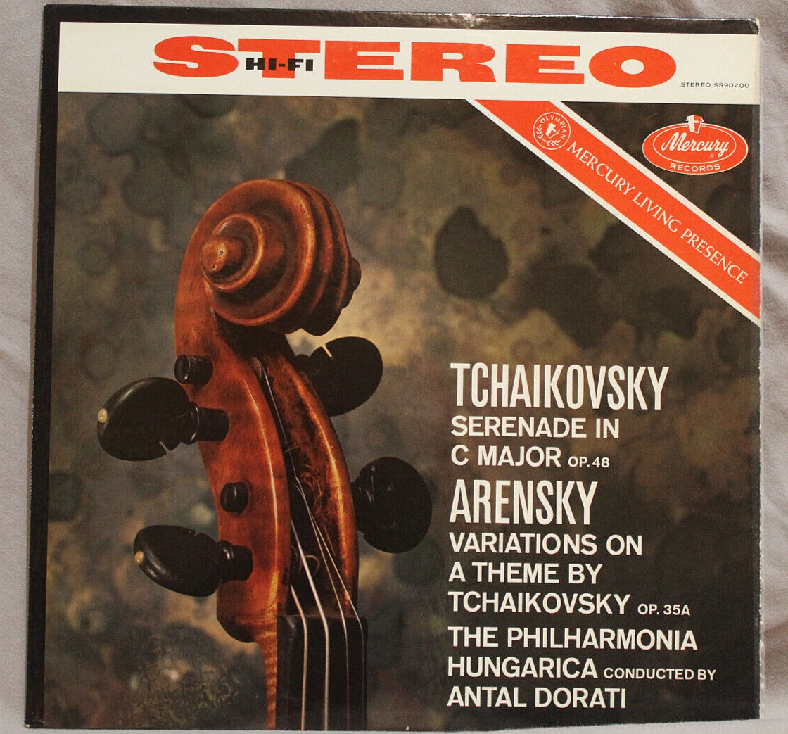 Tchaikovsky Serenade In C Major Arensky Antal Dorati Mercury SR90200 vinyl 1959