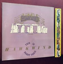 VINTAGE HAWKWIND STONEHENGE LP & 12” 45rpm VINYL DOUBLE RECORD FLICKNIFE LABEL picture