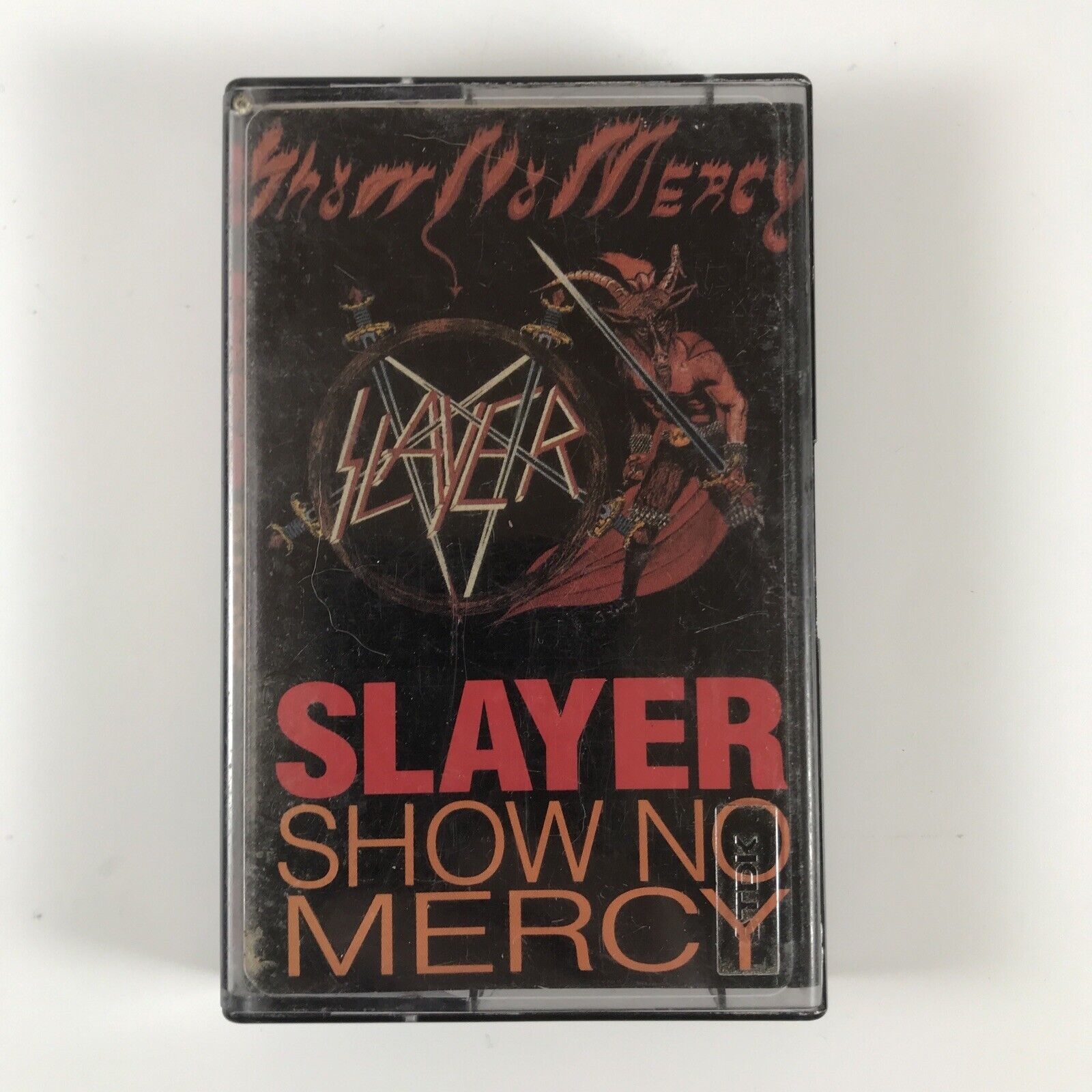 SLAYER Show No Mercy Cassette Tape 1983 Vintage Tested Restless Records Cobalt