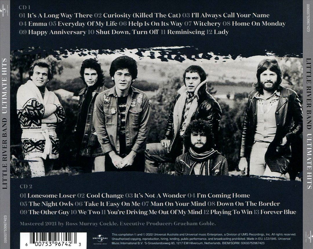 LITTLE RIVER BAND - LITTLE RIVER BAND - ULTIMATE HITS NEW CD