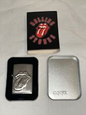 Zippo Lighter ROLLING STONES TONGUE SURPRISE Street Chrome 2002 NEW RARE picture