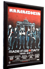 RAMMSTEIN band framed A4 2012 made in germany TOUR ALBUM original promo poster picture