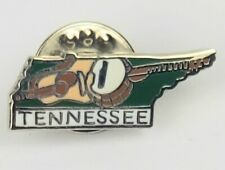 Tennesse Banjo Guitar Instrument State USA Travel Souvenir Enamel Lapel Pin picture