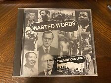 Wasted Words, The Motions Live--CD picture