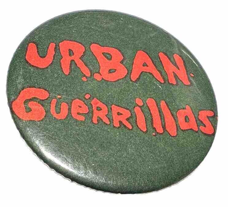 Vintage Urban Guerrillas Australia Punk Rock Music Band Group Pin Pinback Button