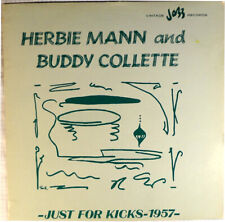 HERBIE MANN-BUDDY COLLETTE-JUST FOR KICKS-1957-VINTAGE JAZZ MONO LP-EX MODE picture