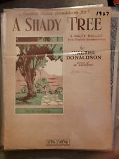 Vintage Sheet Music 1927 Shady Tree Walter Donaldson FAST SHIP FROM USA picture