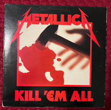 Metallica Kill 'Em All LP Vinyl Silver Megaforce 1st Press 1983 Inner L/S VG 069 picture