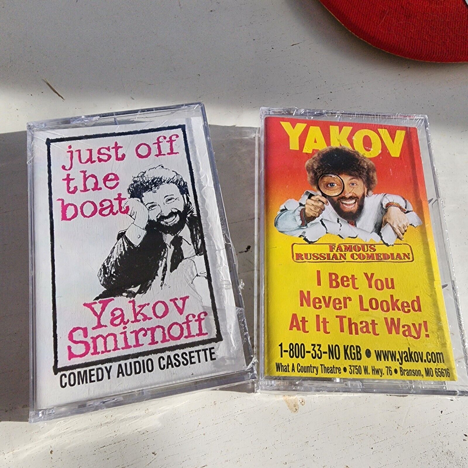 Yakov Smirnoff LOT: Just Off The Boat &I Bet You Never....Cassette Tapes RARE