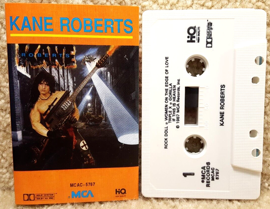 Vintage 1987 Cassette Tape Kane Roberts Self Titled Album MCA Records