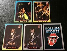 5 The Rolling Stones 1997 Argentina International Rock Cards Guitar Sticker Lot picture