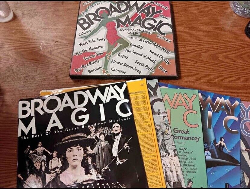 VINTAGE BROADWAY MAGIC 1981- 60 ORIGINAL BROADWAY CAST HITS 6-LP BOXED SET