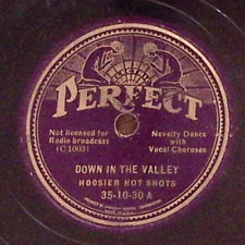 Hoosier Hot Shots Down In The Valley/Meet Me By The Ice House Lizzie 78 RPM 1 picture