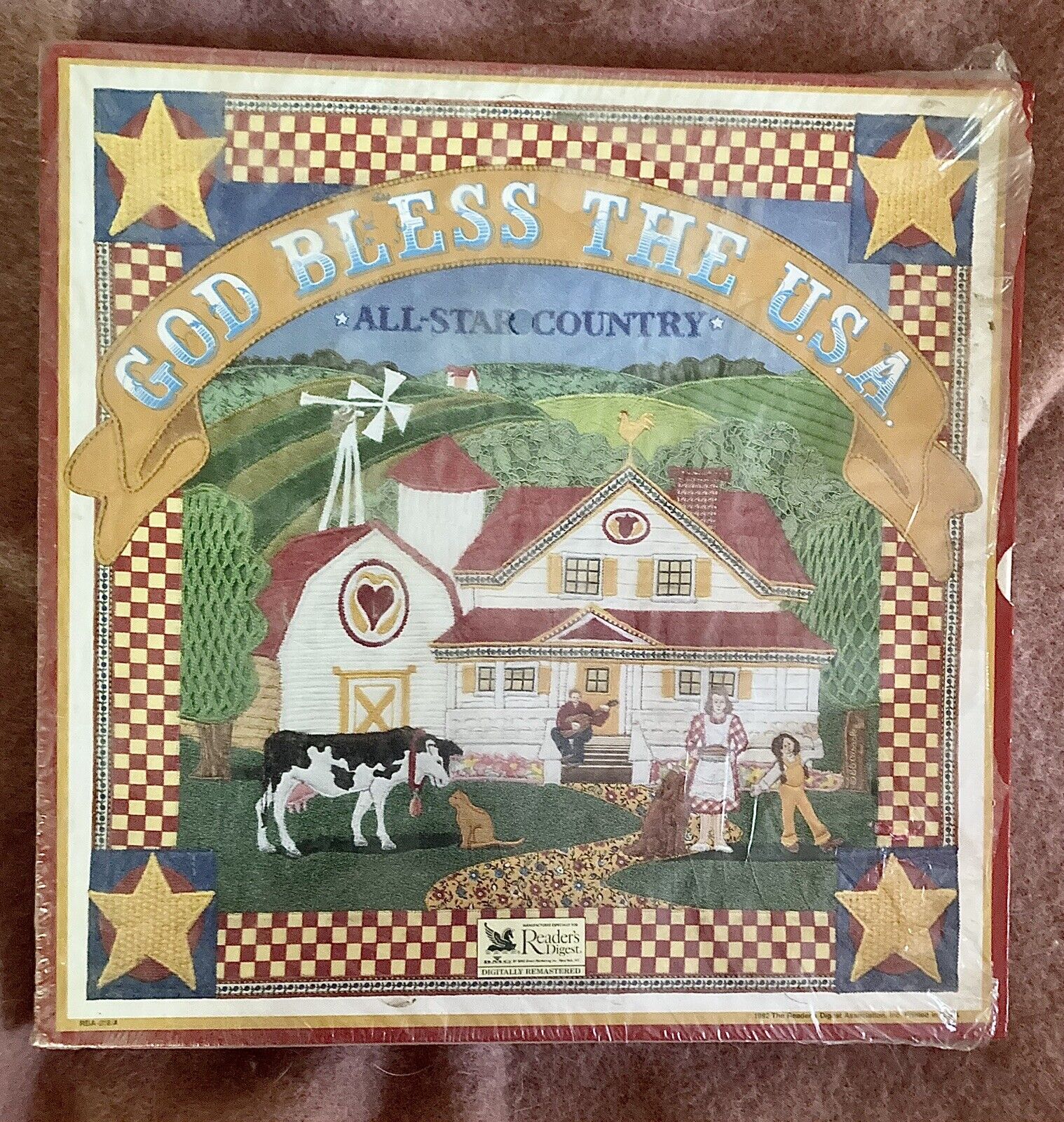 VTG Readers Digest God Bless The USA All Start Country LP Collection