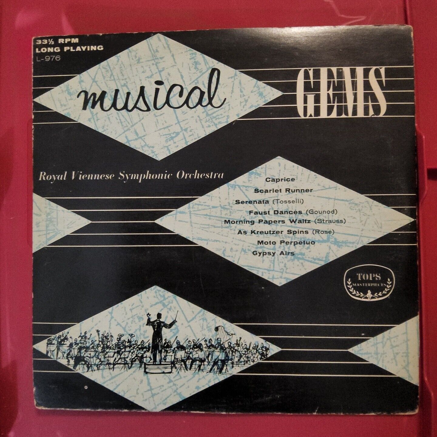 Rare 1950s Tops records l-976 Musical Gems no in record discography