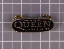 Queen Freddie Mercury Brian May Badge Pin Vintage Official Int Fan Club 1997 picture