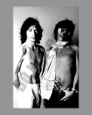 Keith Richard Mick Jagger Rolling Stones Wearing No Shirts Promo 8x10 Photo picture
