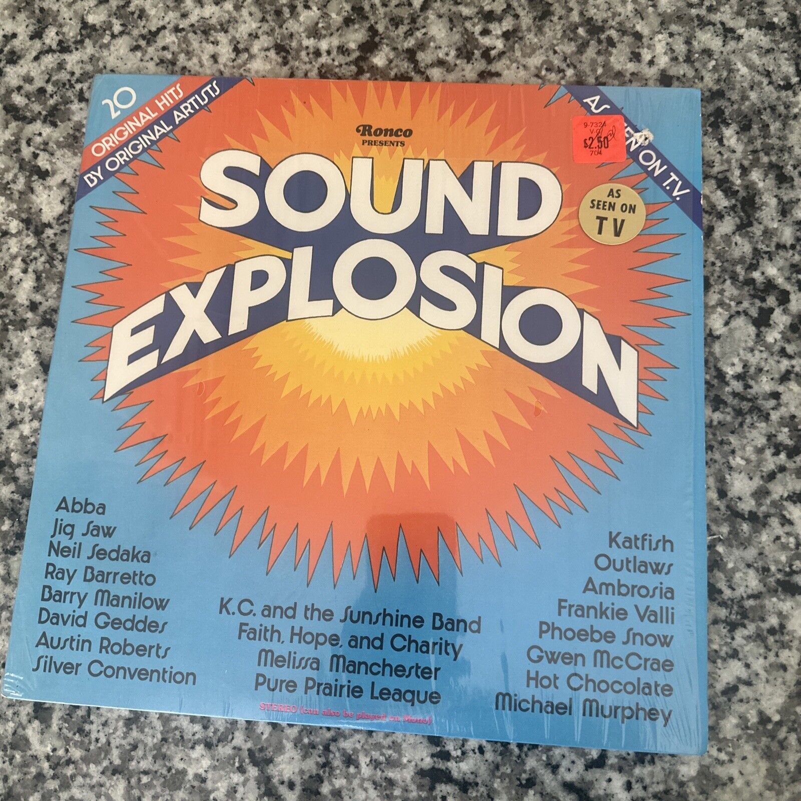 Ronco Records 1976 Sound Explosion By Original Artists Vinyl LP