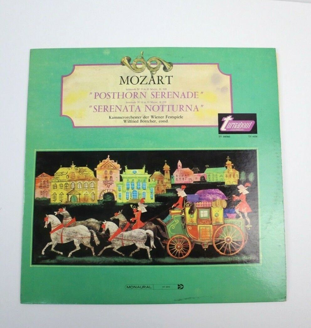 VTG Mozart Posthorn Serenade/Serenata Notturna LP 1966 Turnabout TV 4056 Record