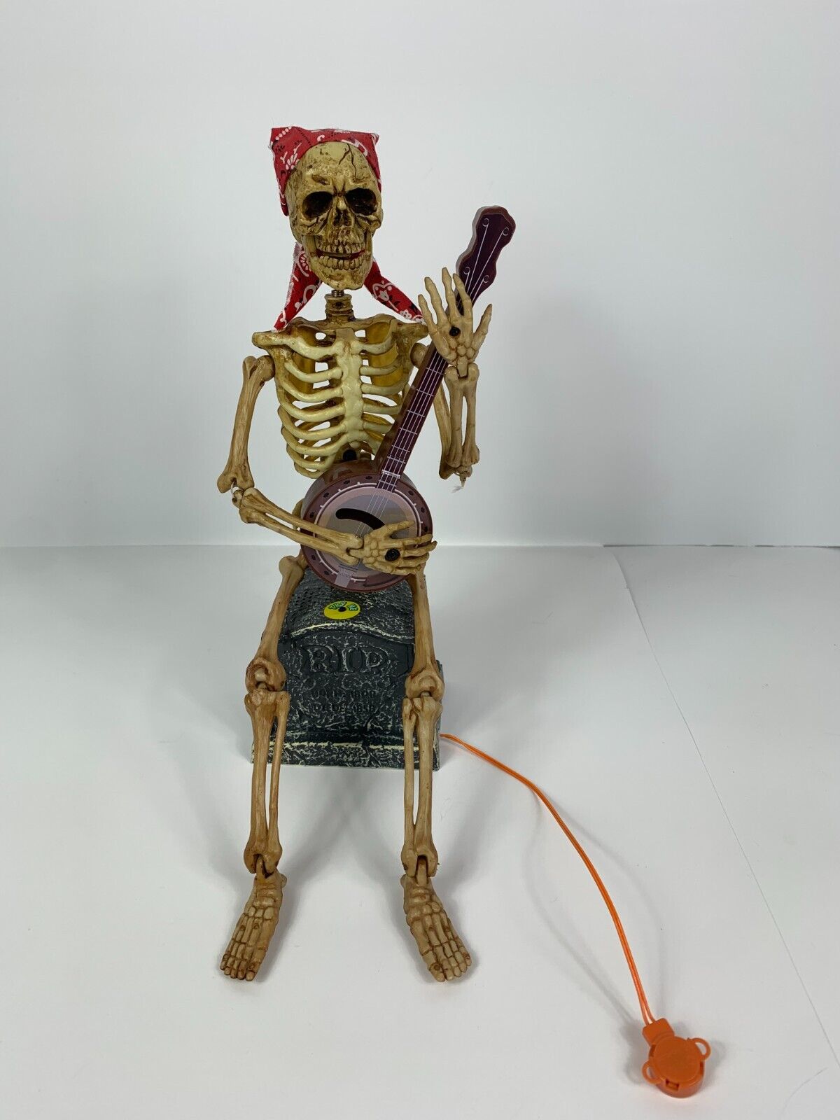 Halloween Magic Power Animated Musical Skeleton Playing Banjo 12\