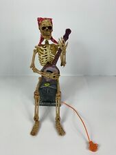 Halloween Magic Power Animated Musical Skeleton Playing Banjo 12