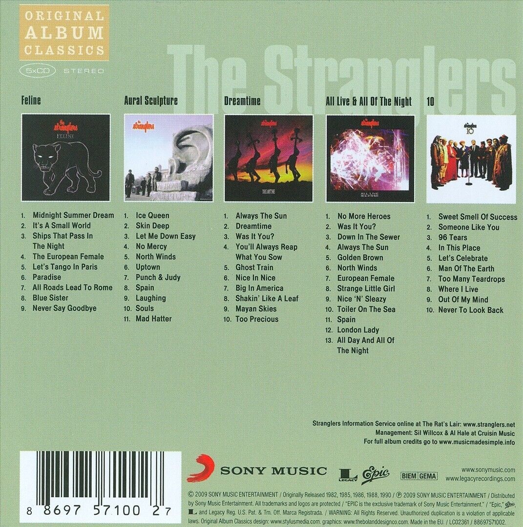 THE STRANGLERS - ORIGINAL ALBUM CLASSICS [SLIPCASE] NEW CD