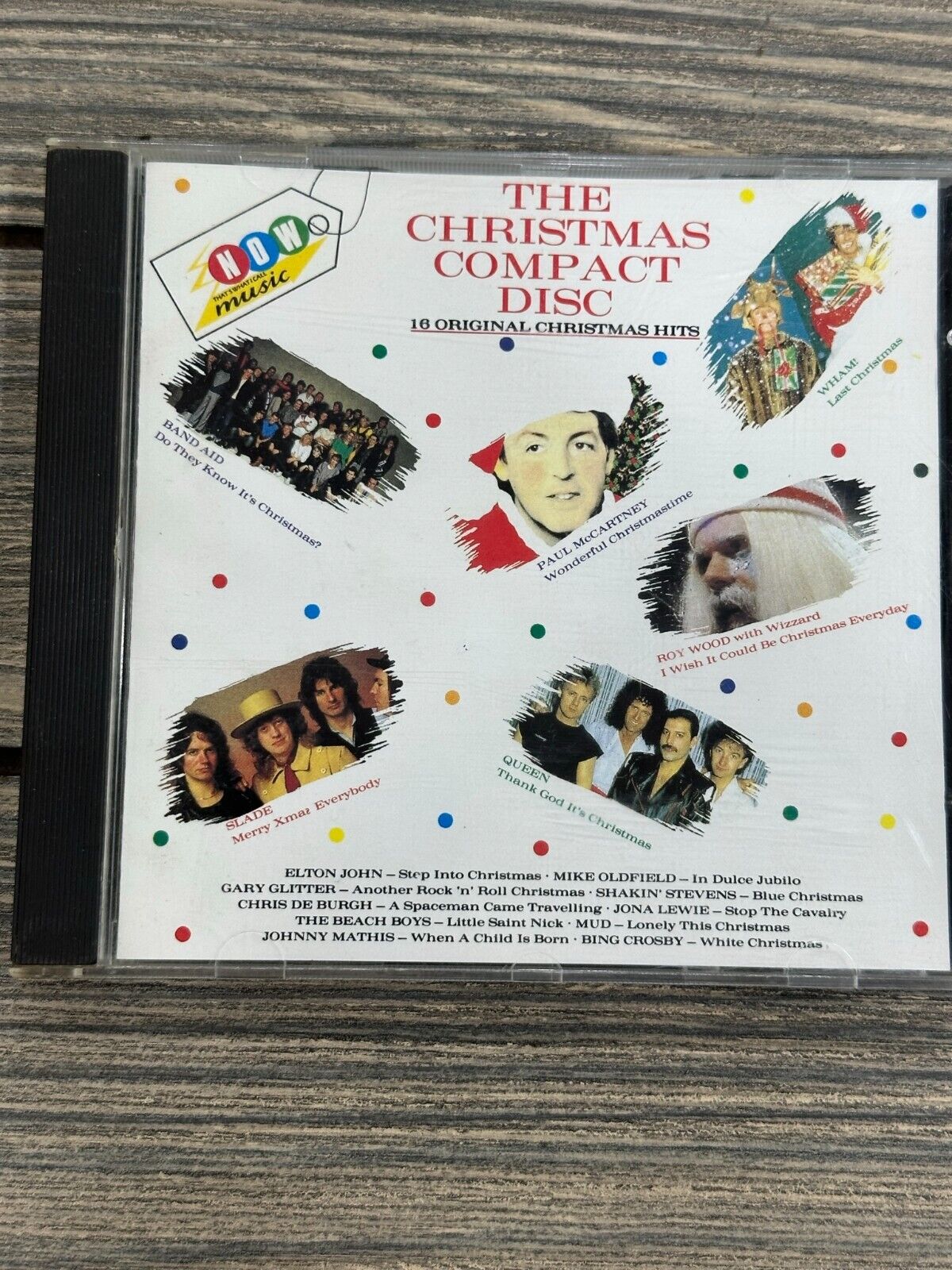 Vtg RARE The Christmas Compact Disc 16 Hits Elton John Gary Glitter 1986 CD