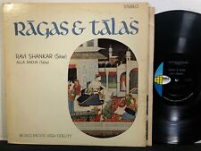 RAVI SHANKAR ALLA RAKHA Ragas & Talas LP WORLD PACIFIC ST 1541 STEREO DG 1964 picture