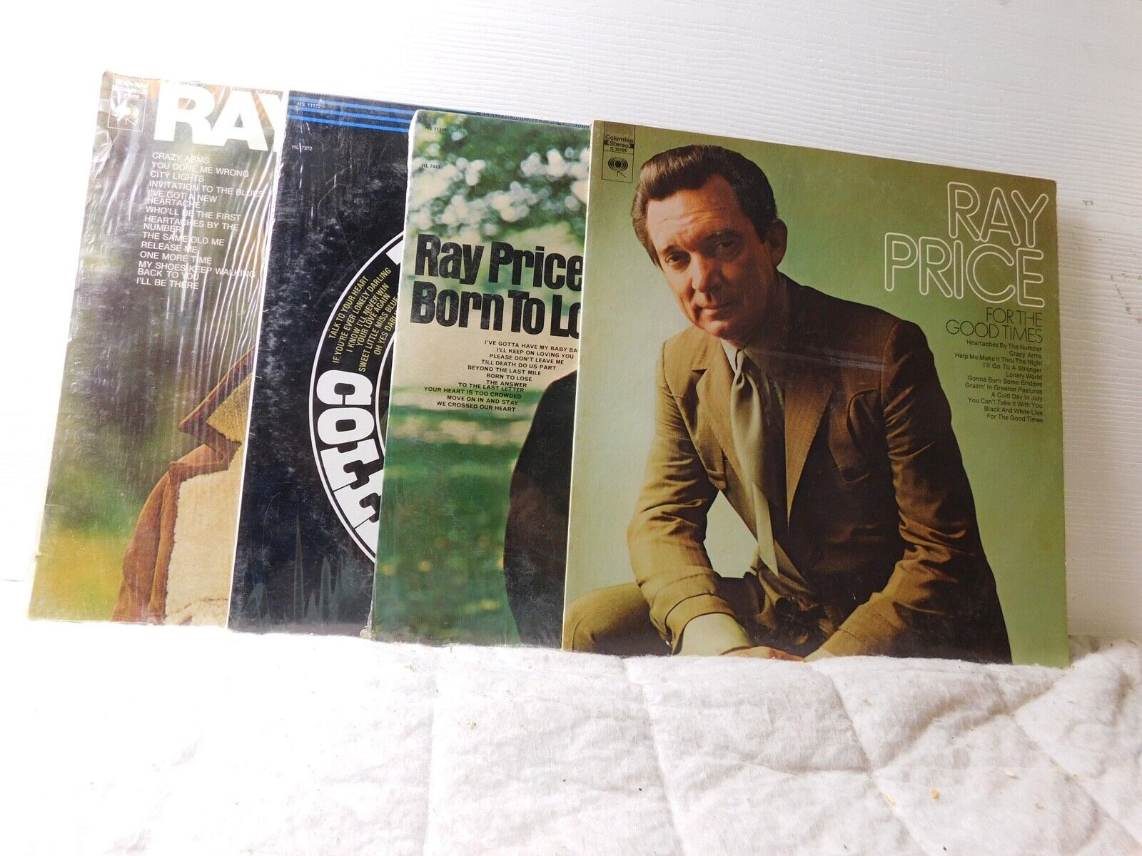 LOT OF 4 RAY PRICE   VINTAGE  COUNTRY MUSIC 33 RPM LPS - 3 ARE IN SHRINK