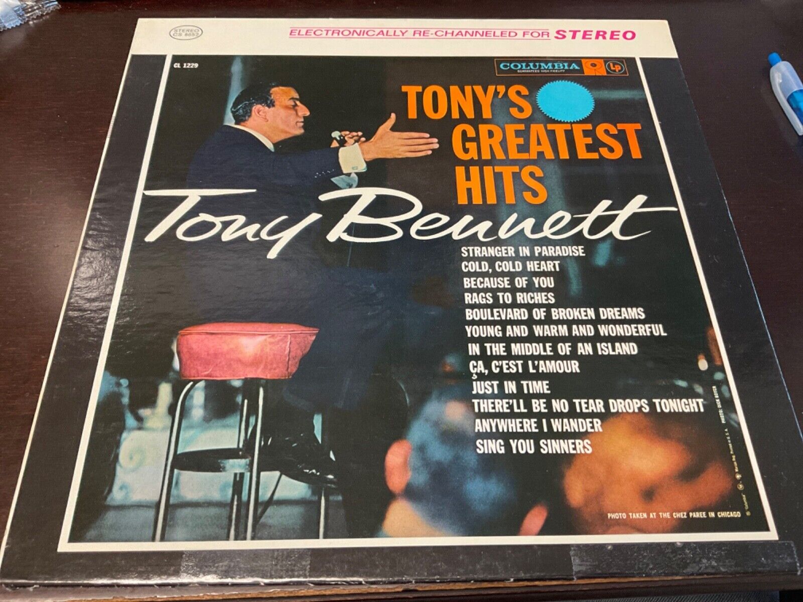 TONY BENNETT “TONY S GREATEST HITS” ORIGINAL VINYL LP, COLUMBIA RECORDS, VG