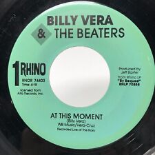 Billy Vera & the Beaters At This Moment / Can't Take Care of Myself 45 Rhino picture