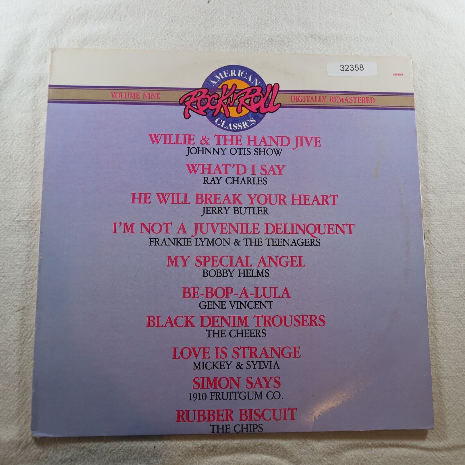 Various Artists American Rock N Roll Classics Vol 9 Compilation LP Vinyl Record