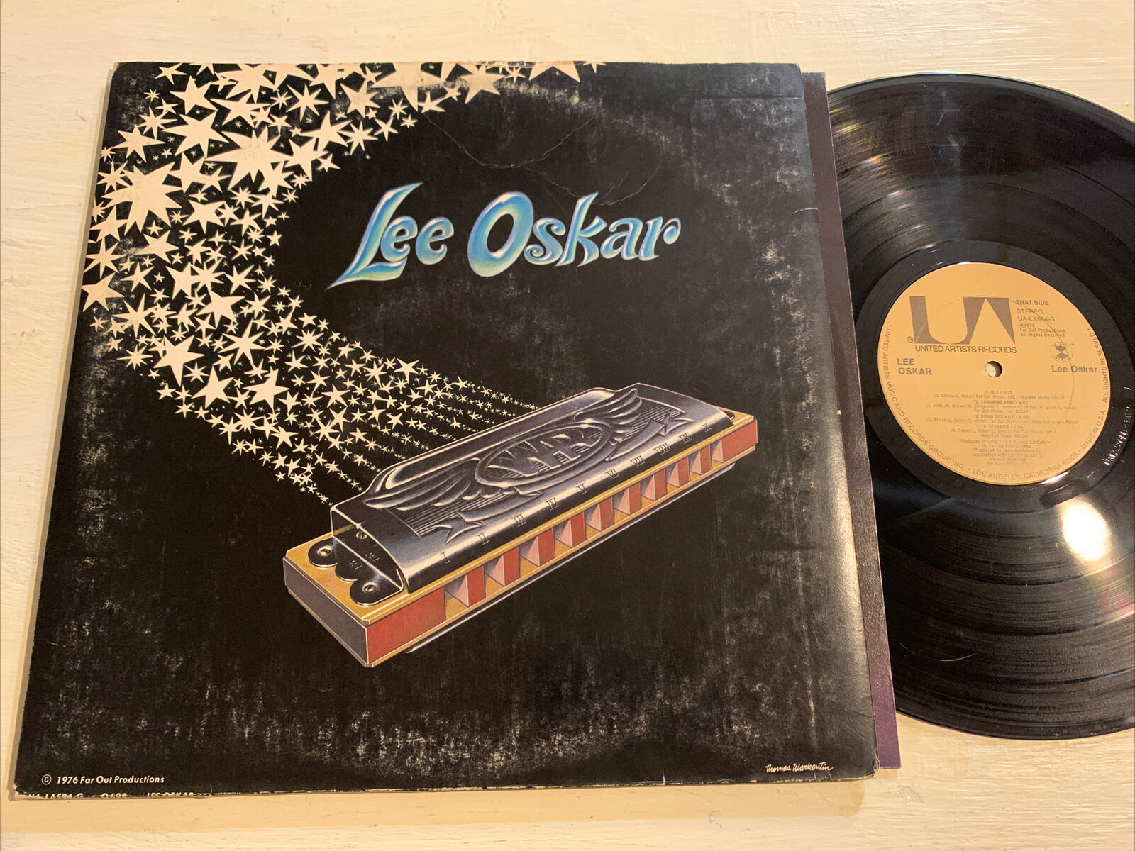Lee Oskar Self Titled S/T LP United Artists 1st USA Press + Inner VG-