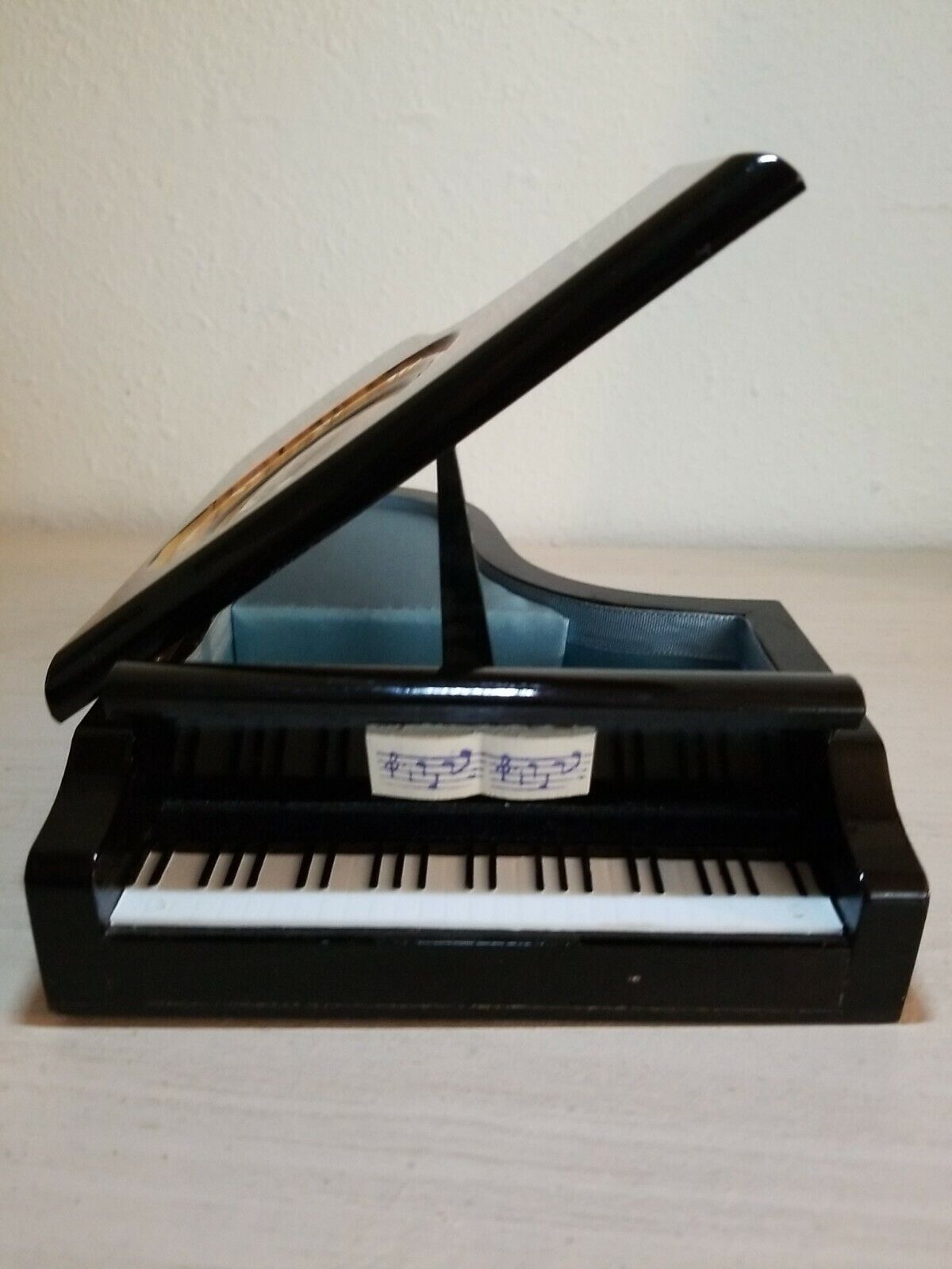 Vintage Wooden Piano Music Box Grand Piano Chopin Tristesse Music Box. Works