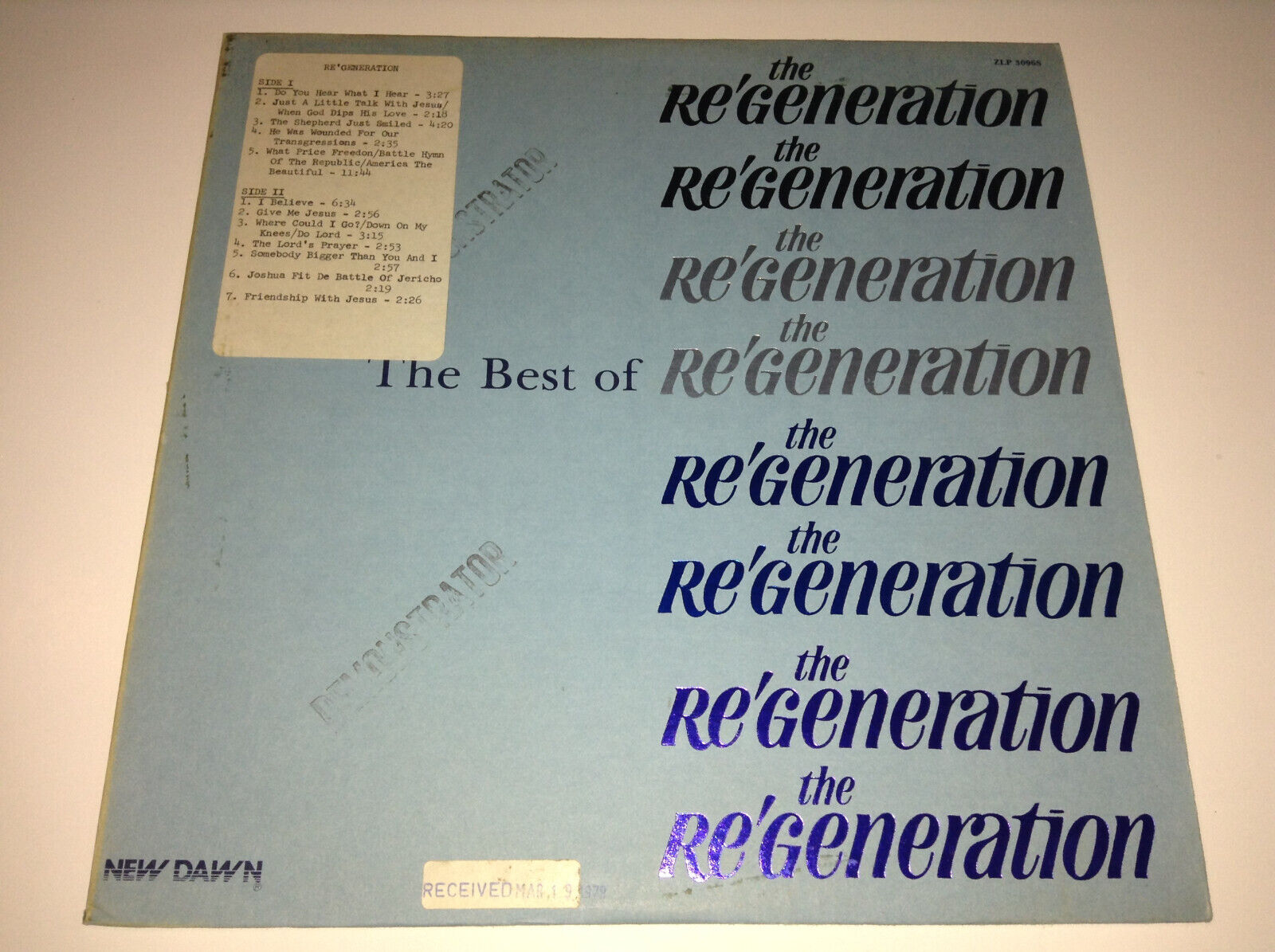 The Best of the Re\'Generation Vinyl Record