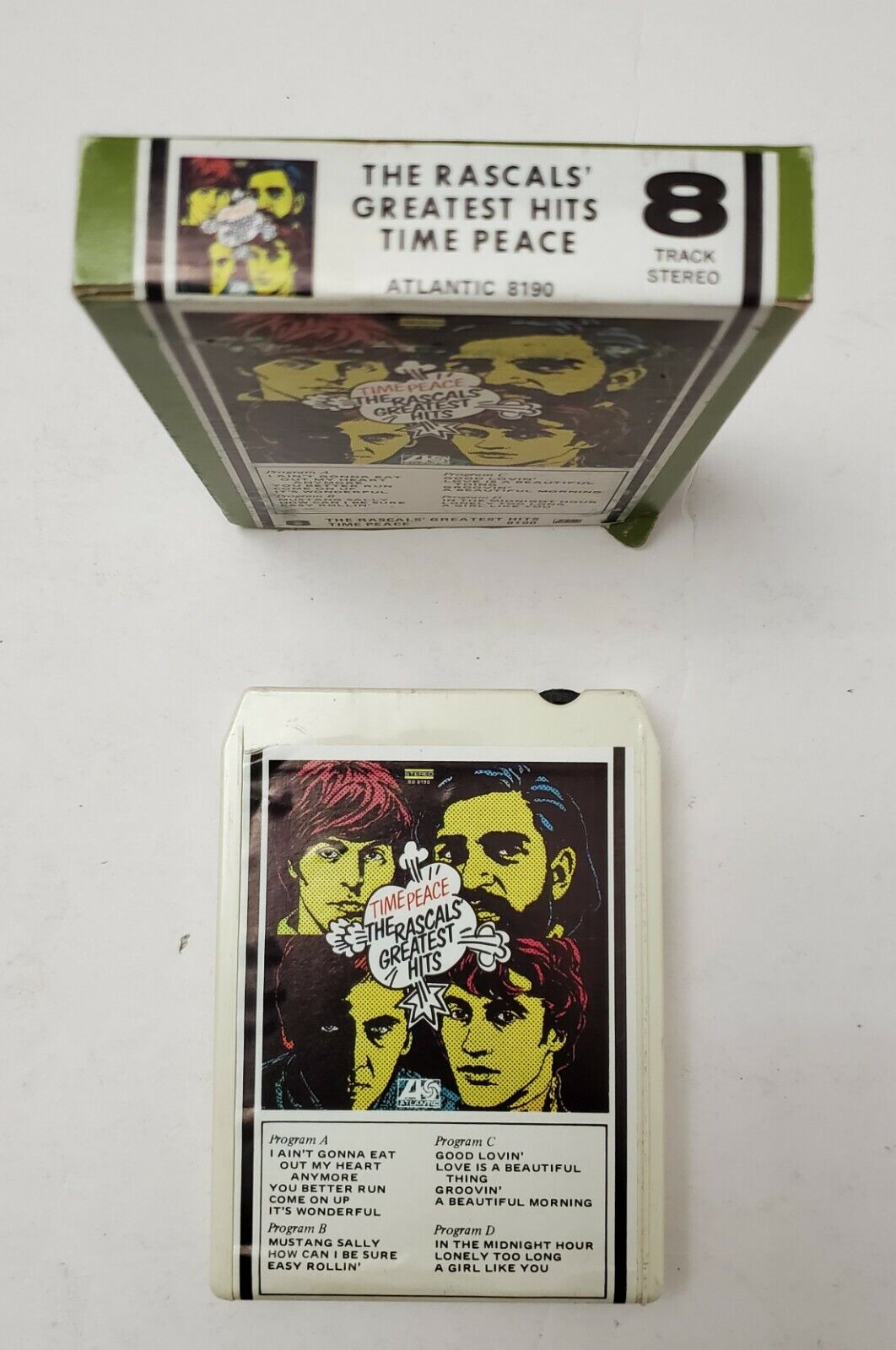 TIME PEACE: THE RASCALS' GREATEST HITS 8-TRACK CARTRIDGE COMPILATION CLASSIC