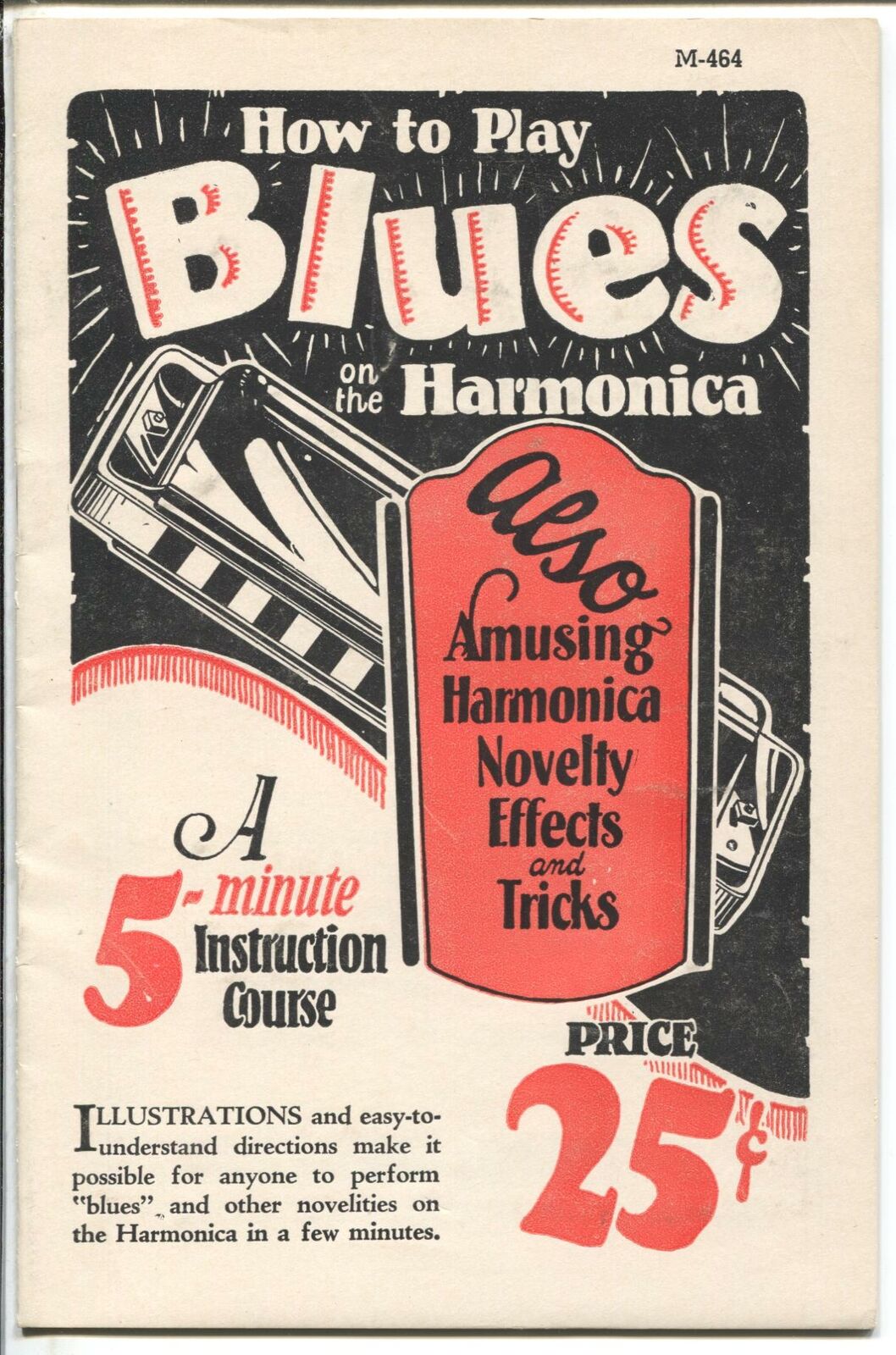 How To Play Blues On The Harmonica #M464 1928-tricks-shortcuts-VF