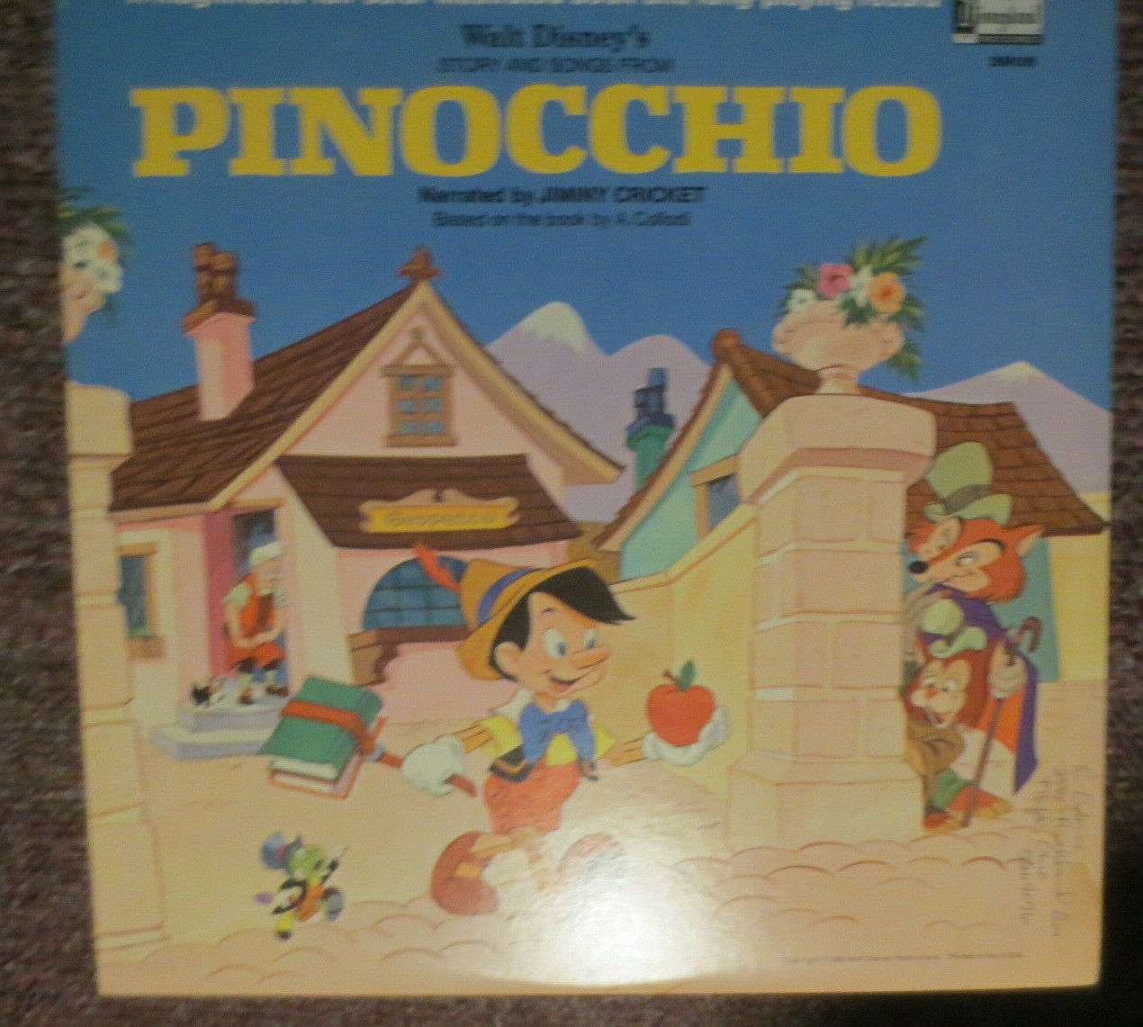 1969 Disneyland vinyl LP ST 3905 Walt Disney's PINOCCHIO + 11 page booklet EX
