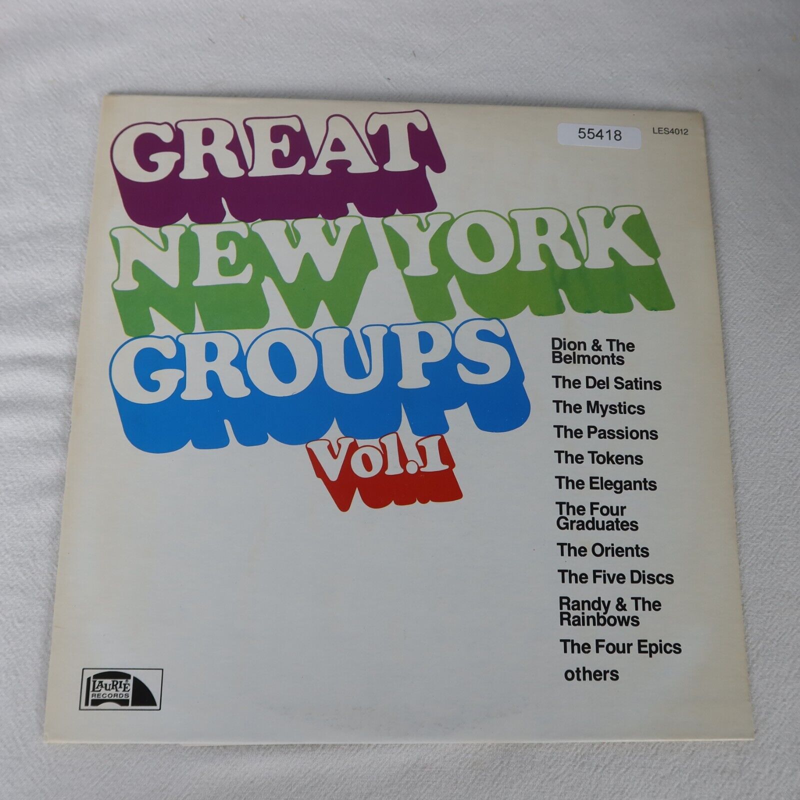 Various Artists Great New York Groups Vol 1 Compilation LP Vinyl Record Album