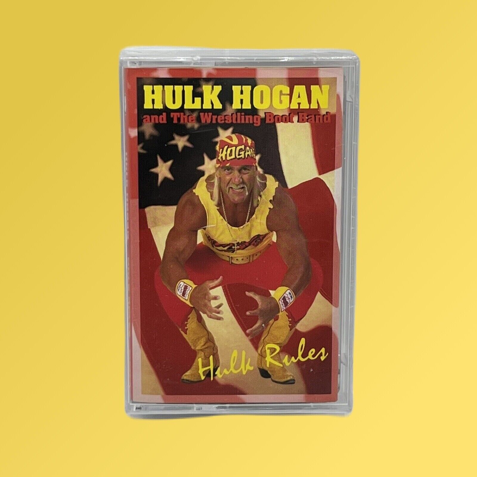 CASSETTE TAPE Hulk Hogan and The Wrestling Boot Band WWF WWE (BRAND NEW)