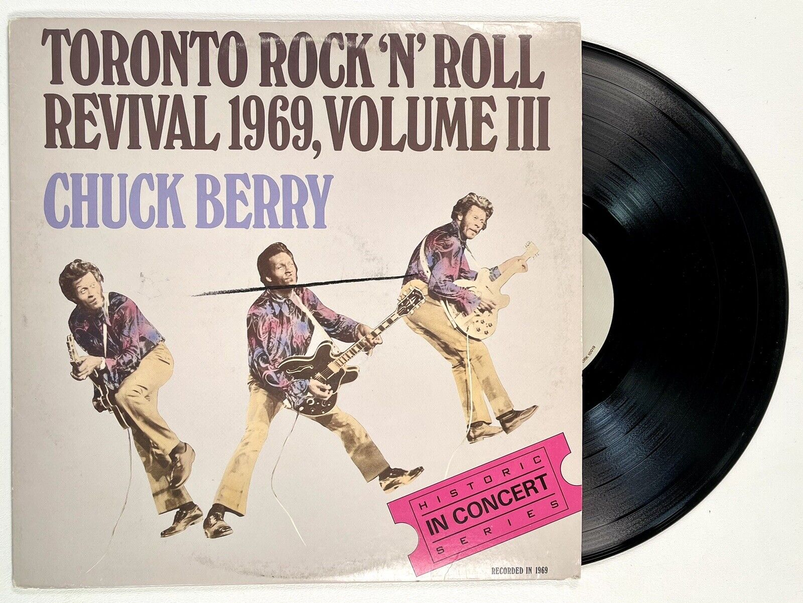 Chuck Berry Vinyl 1969 Toronto Rock N Roll Revival Vol III LP 1982 Accord Record