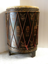 Drum Carved Wooden Native American AMI  22