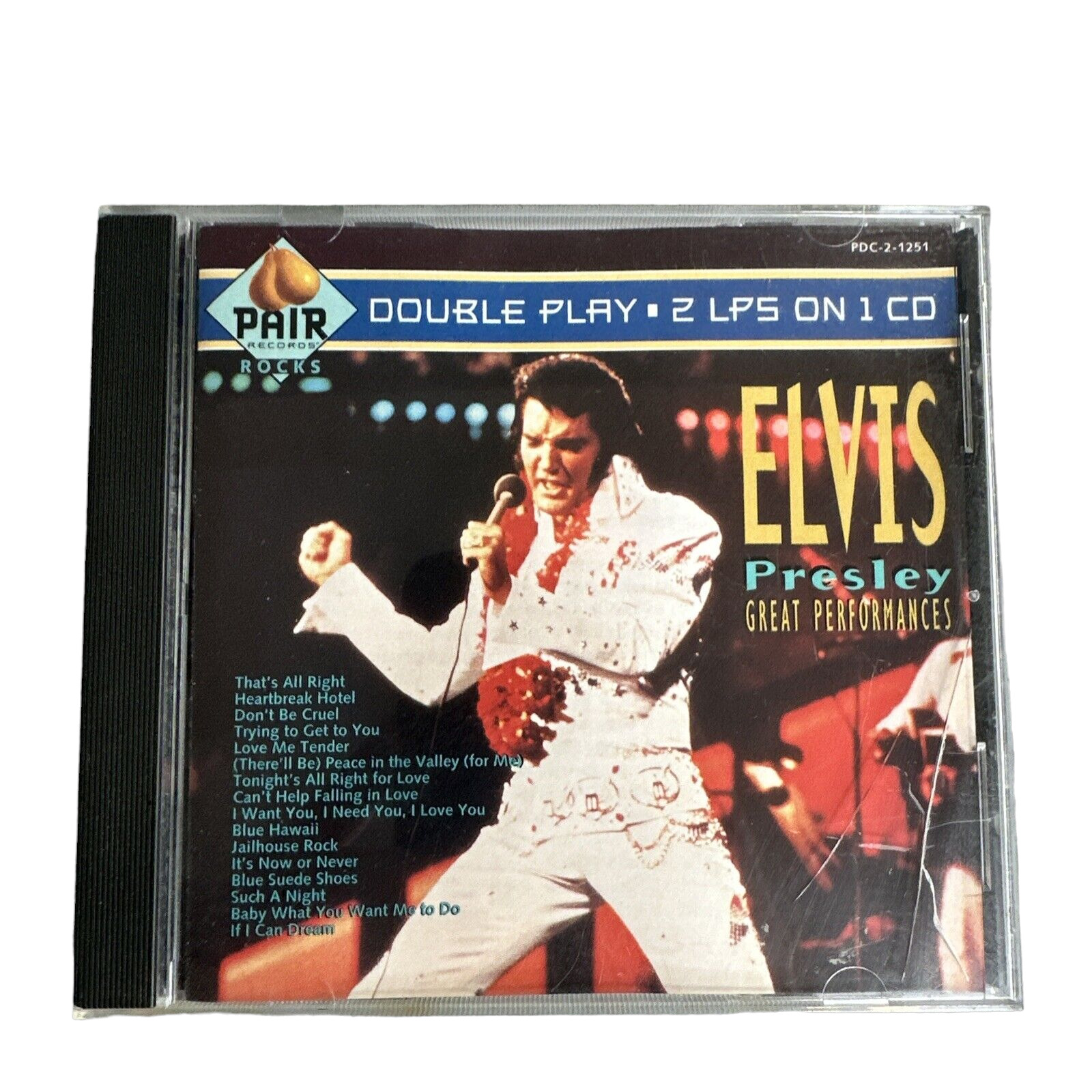 Elvis Presley CD Great Performances 1989 Double Play Pair Records Vintage