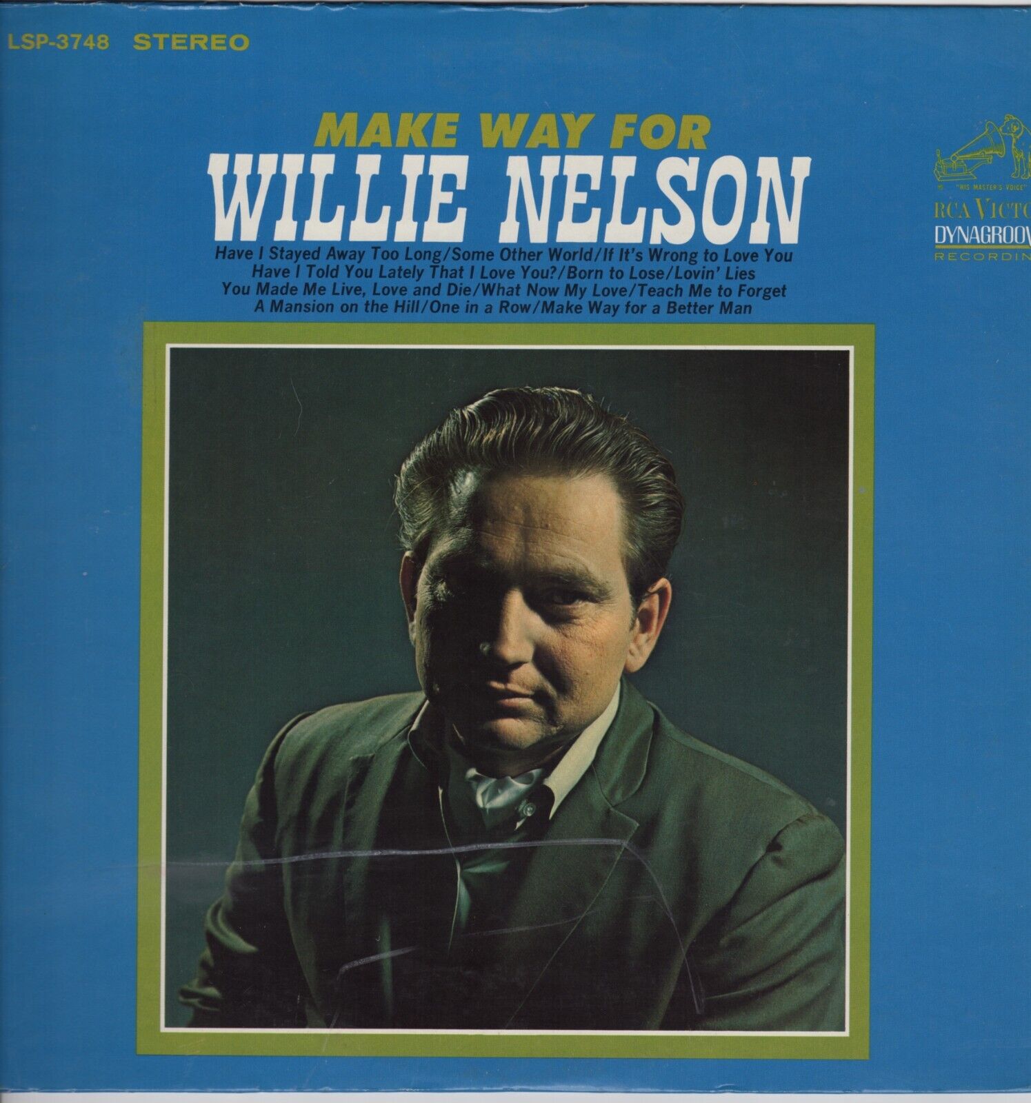 Willie Nelson - Make Way For. RCA Victor LSP-3748. 1967 First Release. VG-VG+