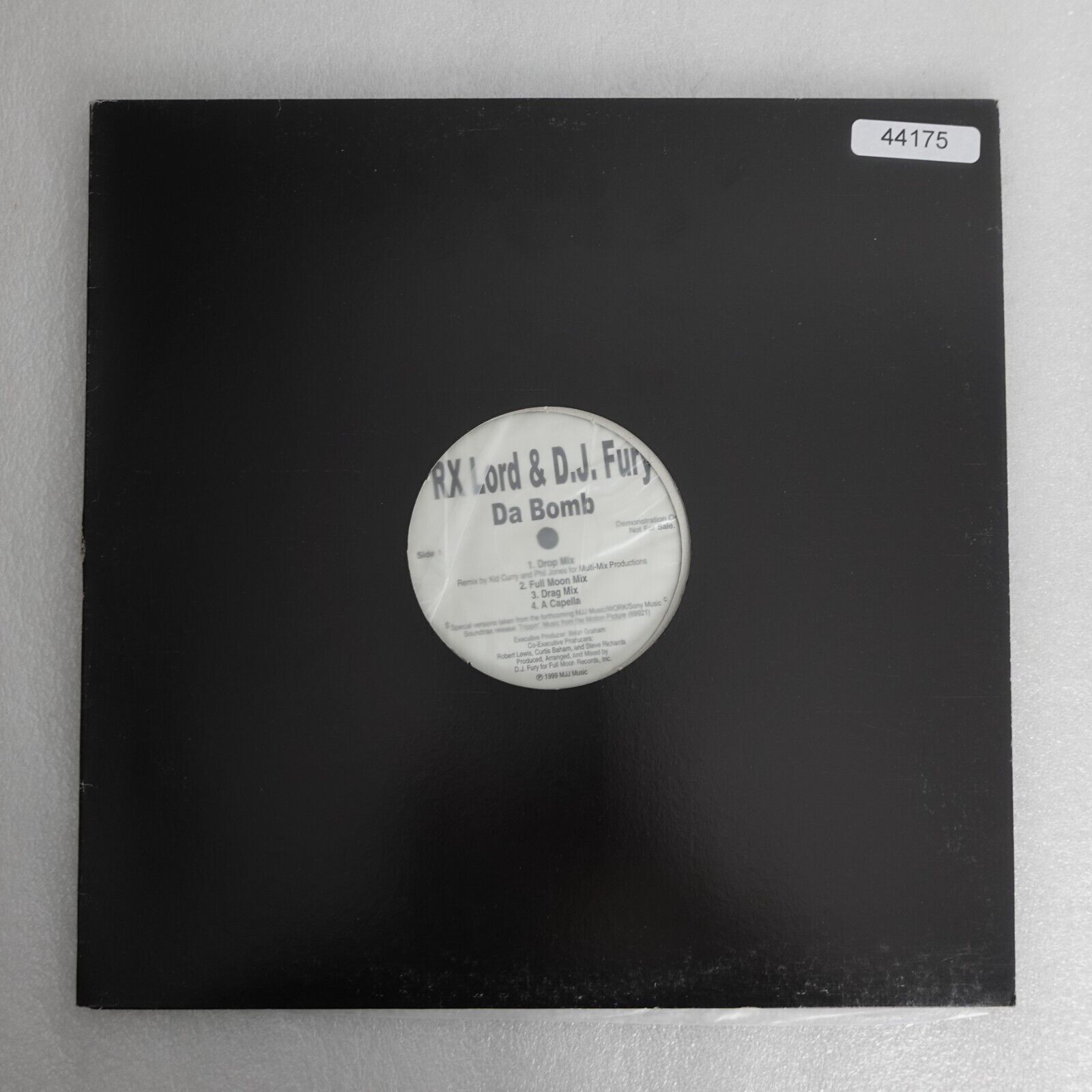 Rx Lord And Dj Fury Da Bomb PROMO SINGLE Vinyl Record Album