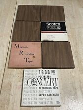 Lot Of 7 Vintage Mixed Brands 7” Reel To Reel Tapes Scotch Concertape Soundcraft picture