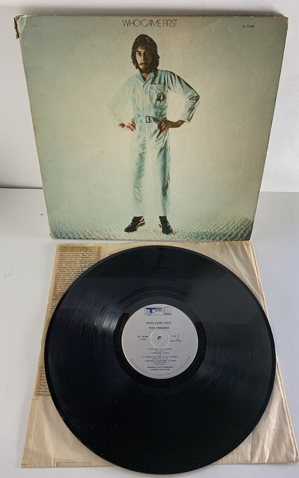 Pete Townshend Who Came First LP, 1972 Track DL 7-9189